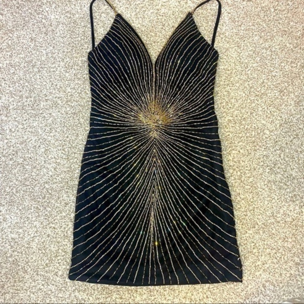 Angela & Allison beaded homecoming dress